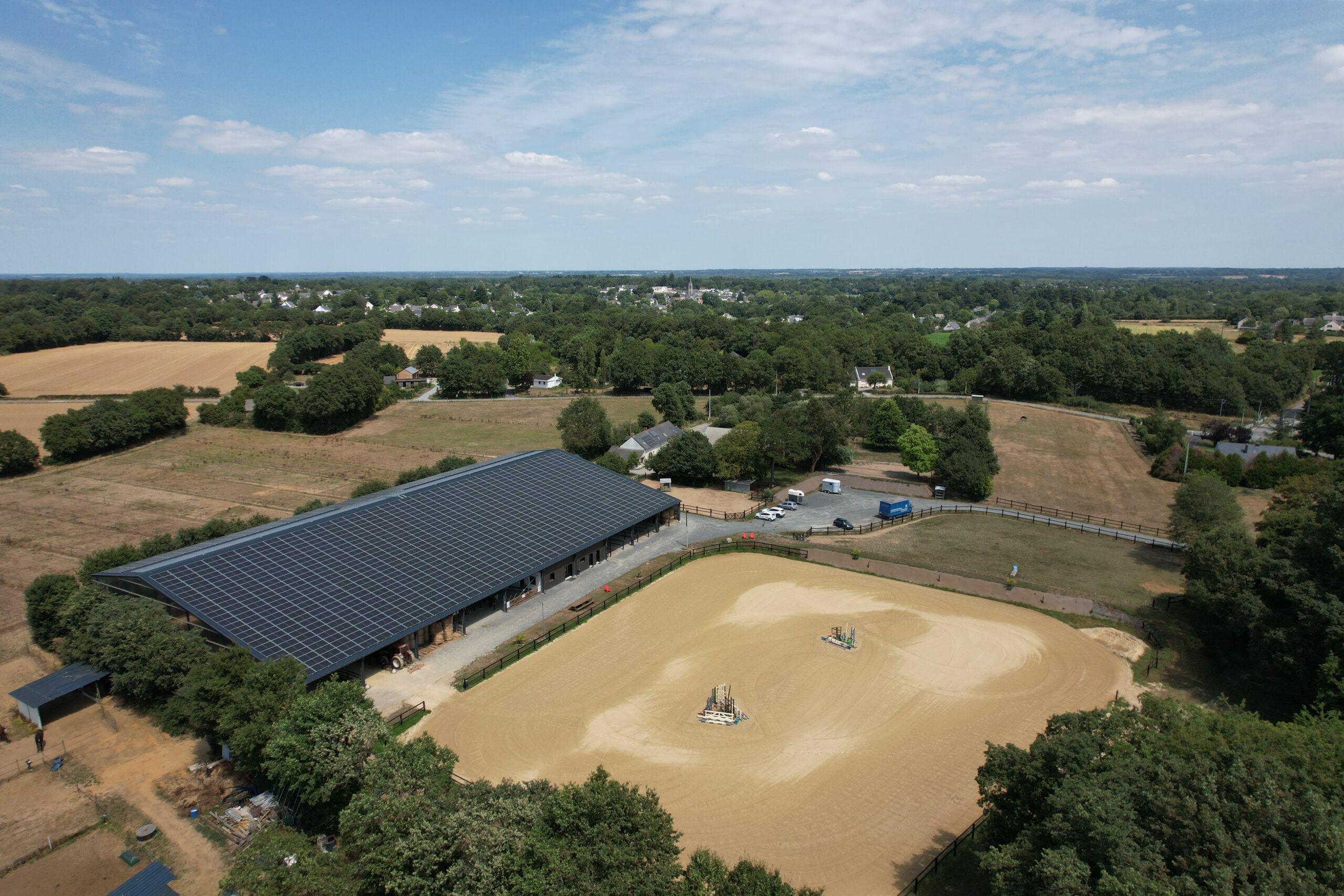 manège équestre photovoltaïque