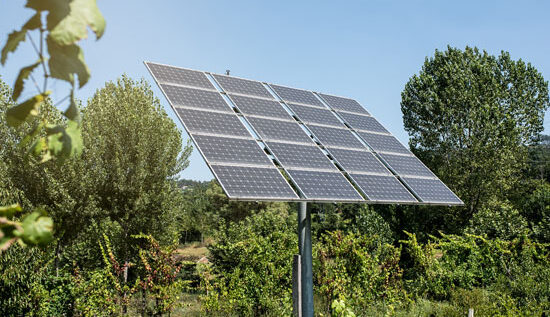 tracker solaire agricole sur mat